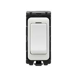White Plastic Retractive Grid Switch Module
