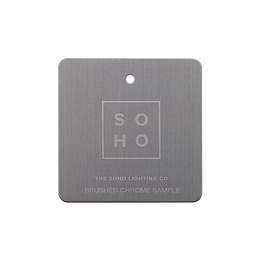 Soho Lighting Brushed Chrome Metal Finish Sample