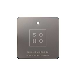 Soho Lighting Black Nickel Metal Finish Sample