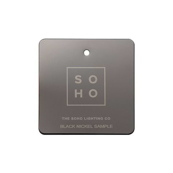 Soho Lighting Black Nickel Metal Finish Sample