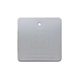 Soho Lighting Polished Chrome Metal Finish Sample