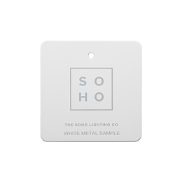 Soho Lighting White Metal Metal Finish Sample