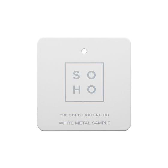 Soho Lighting White Metal Metal Finish Sample