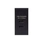 Soho Lighting Black Dual Fast Charge USB C+C Charger Euromodule 3.1A 25mmx 50mm