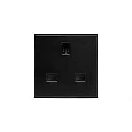 Black 13A Socket Euro Module