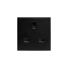 Soho Lighting Black 13A UK Normal Pin EM-Euro Module