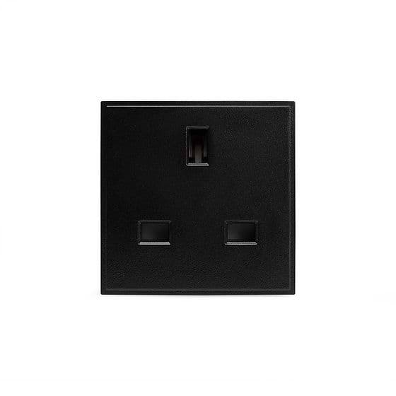 Soho Lighting Black 13A UK Normal Pin EM-Euro Module