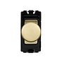Brushed Brass Dimmer Grid Switch Module
