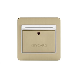 Brushed Brass Hotel Key Card Switch