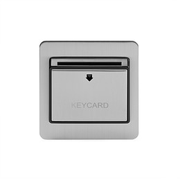 Brushed Chrome Key Card Switch