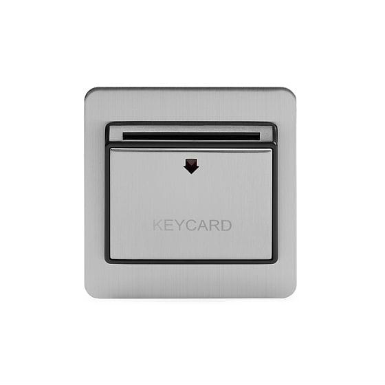 Brushed Chrome Key Card Switch