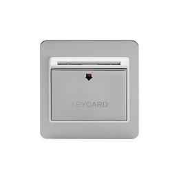 Brushed Chrome Key Card Switch