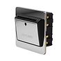 Soho Lighting Flat Plate Polished Chrome 32A Key Card Switch With Black Insert