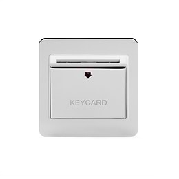 Brushed Chrome Key Card Switch