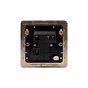 Soho Lighting Brushed Chrome Flat Plate 13A Unswitched Fused Spur (FCU) Blk Ins Screwless