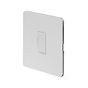 Soho Lighting White Metal Flat Plate 13A Unswitched Fused Connection Unit (FCU) Wht Ins Screwless