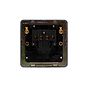 Soho Lighting Black Nickel Flat Plate 20A 1 Gang Double Pole Switch Blk Ins Screwless