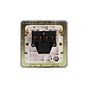 Soho Lighting White Metal Flat Plate 20A 1 Gang Double Pole Switch Wht Ins Screwless