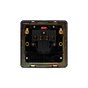 Soho Lighting Black Nickel Flat Plate 20A 1 Gang Double Pole Switch With Neon Blk Ins Screwless