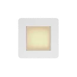 Soho Lighting White Metal Flat Plate LED Stair Light - Warm White 