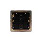 Soho Lighting Brushed Chrome Flat Plate 10A 1 Gang 2 Way Switch Blk Ins Screwless