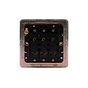 Soho Lighting Polished Chrome Flat Plate 10A 3 Gang 2 Way Switch Blk Ins Screwless