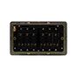 Soho Lighting Black Nickel Flat Plate 10A 6 Gang 2 Way Switch Blk Ins Screwless