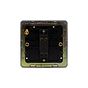 Soho Lighting Black Nickel Flat Plate 1 Gang Intermediate Switch Blk Ins Screwless