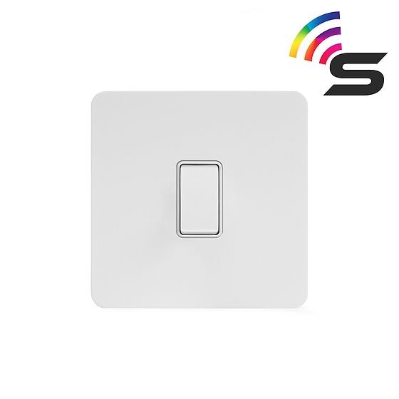 White Metal Smart Light Switch
