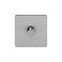 Soho Lighting Flat Plate Brushed Chrome 1 Gang 1000W DC1-10V Dimmer Switch