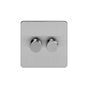 Brushed Chrome Multi-Way Dimmer switch
