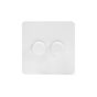 White Metal Multi-Way Dimmer switch
