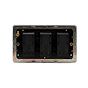 Soho Lighting Polished Chrome Flat Plate 3 Gang 2-Way Intelligent Dimmer 150W LED (300W Halogen/Incandescent)