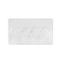 4 gang white metal dimmer switch