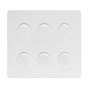 White 6 Gang Dimmer Switch