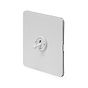 Soho Lighting White Metal Flat Plate 20A 1 Gang 2 Way Toggle Switch Screwless