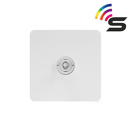 Soho Lighting White Metal Flat Plate 1 Gang 150W Zigbee Smart Toggle Switch