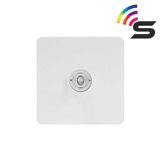 White Metal Smart Light Switch

