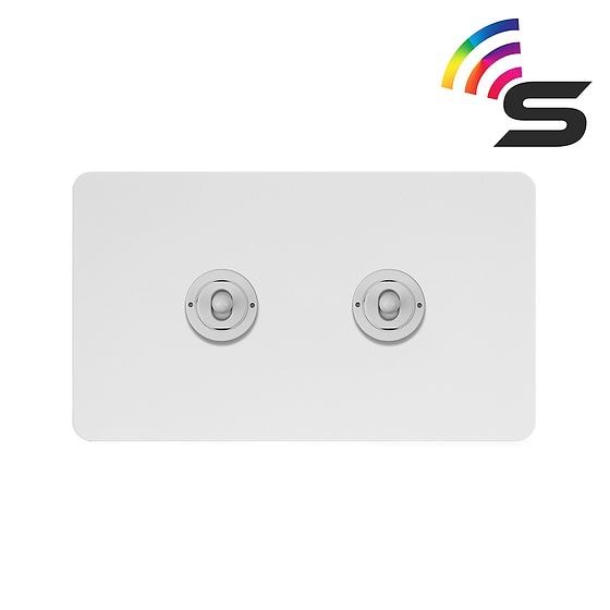 White Metal Smart Light Switch
