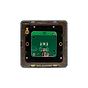 Soho Lighting Black Nickel Flat Plate 1 Gang TV Aerial Socket Blk Ins Screwless