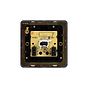 Soho Lighting Black Nickel Flat Plate 1 Gang Telephone Secondary (Slave) Socket,BT Blk Ins Screwless