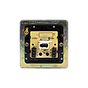Soho Lighting Polished Chrome Flat Plate 1 Gang Telephone Secondary (Slave) Socket BT Blk Ins Screwless