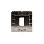 Soho Lighting Brushed Chrome Flat Plate 1 Gang RM Rectangular Module Grid Switch Plate