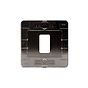 Soho Lighting Black Nickel Flat Plate 1 Gang RM Rectangular Module Grid Switch Plate