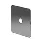 Soho Lighting Brushed Chrome Flat Plate 1 Gang LT3 Toggle Plate ONLY