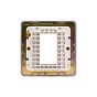 Soho Lighting White Metal Flat Plate 1 x25mm EM-Euro Module Faceplate