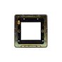 Soho Lighting Black Nickel Flat Plate 2 x25mm EM-Euro Module Faceplate