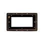 Soho Lighting Black Nickel Flat Plate 4 x25mm EM-Euro Module Faceplate