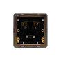 Soho Lighting Black Nickel Flat Plate 20A Flex Outlet Blk Ins Screwless