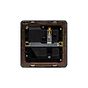 Soho Lighting Black Nickel Flat Plate 13A 1 Gang Switched Socket, Double Pole Blk Ins Screwless